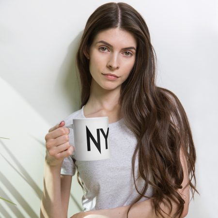 NYPAA White Glossy Mug - Ceramic, Dishwasher Safe, and Lead-Free
